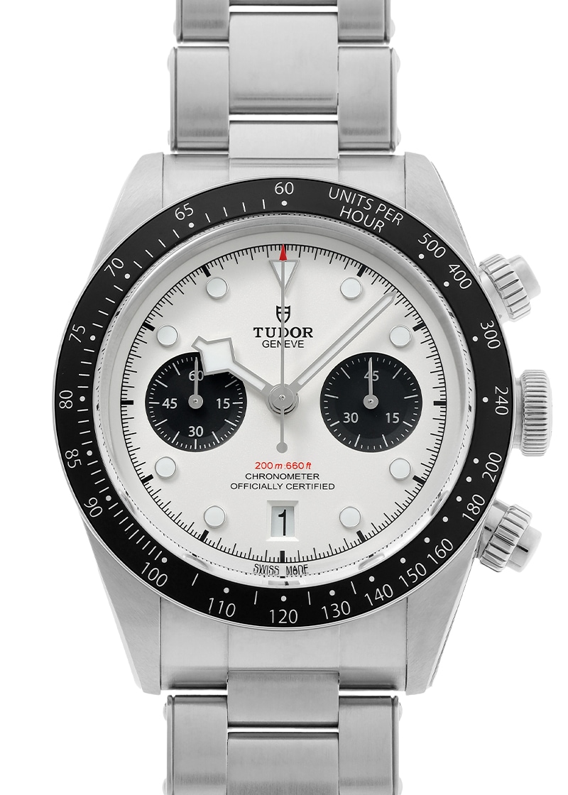 チューダー - ブラックベイ クロノグラフ | TUDOR | M79360N-0002 | SS シルバー文字盤 自動巻き ブレスレット | 中古