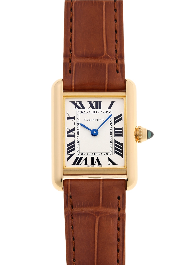 カルティエ - タンクルイ カルティエ SM | CARTIER | WGTA0342 | YG シルバー文字盤 クォーツ レザー