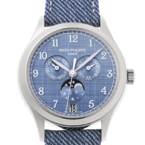 パテックフィリップ - アニュアルカレンダー ムーンフェイズ | PATEK PHILIPPE | 4946G-001 | WG ブルーグレー文字盤 自動巻き レザー