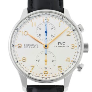 IWC - ポルトギーゼ クロノグラフ | INTERNATIONAL WATCH COMPANY | IW371445 | SS シルバー文字盤 自動巻き レザー | 中古