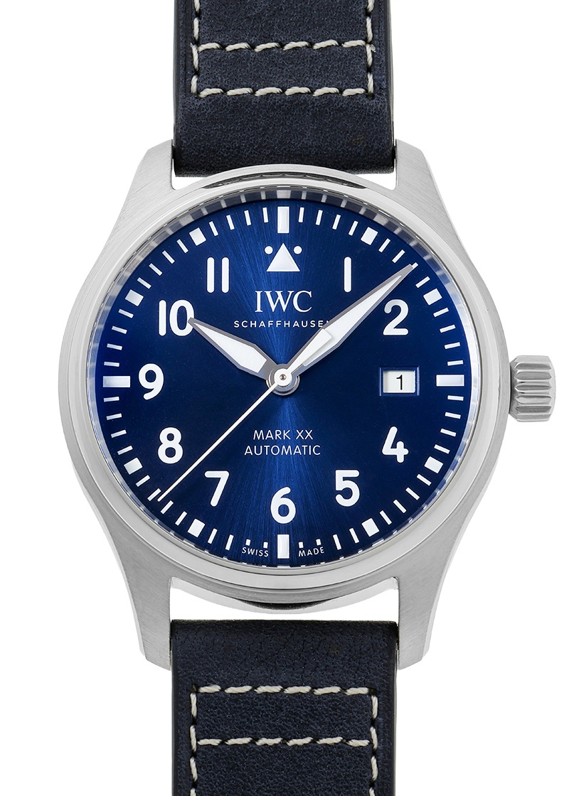 IWC - パイロットウォッチ マーク XX | INTERNATIONAL WATCH COMPANY | IW328203 | SS ブルー文字盤 自動巻き レザー | 中古