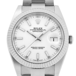 ロレックス - オイスター パーペチュアル デイトジャスト | ROLEX | 126334 | WG&SS 白文字盤 自動巻き ブレスレット