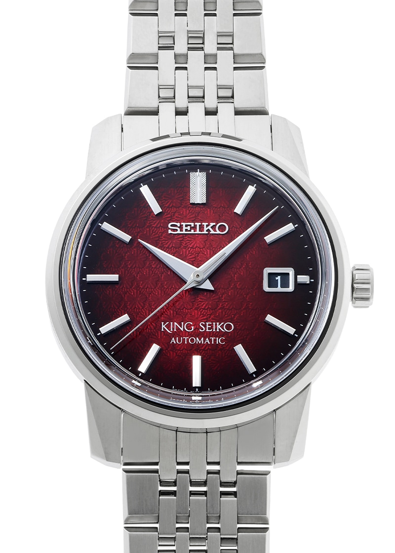 キングセイコー - KSK セイコーウオッチサロン専用モデル | KING SEIKO | SDKA011(6L35-00G0) | SS レッド文字盤 自動巻き ブレスレット | 未使用品