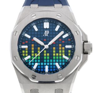 オーデマピゲ - ロイヤルオーク オフショア ミュージック エディション 500本限定 | AUDEMARS PIGUET | 15600TI.OO.A343CA.01 | TI ブルー文字盤 自動巻き ラバー | 中古