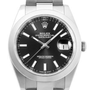 ロレックス - オイスター パーペチュアル デイトジャスト | ROLEX | 126300 | SS 黒文字盤 自動巻き ブレスレット | 未使用品