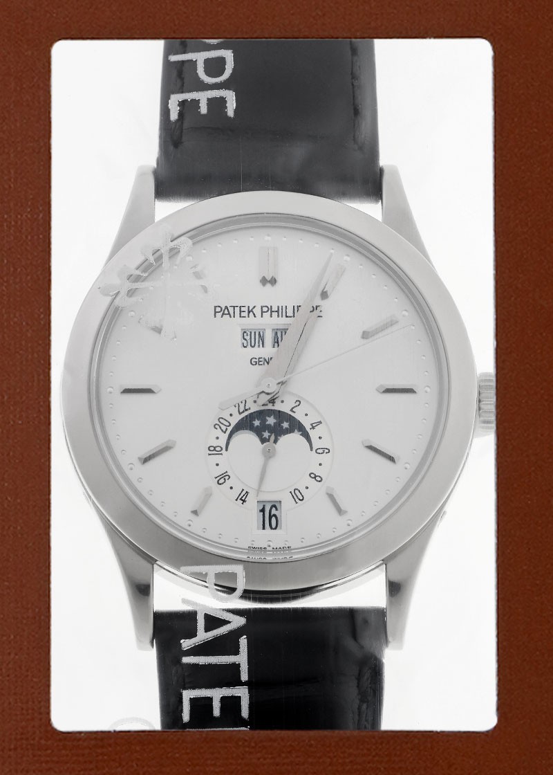 パテックフィリップ - アニュアルカレンダー ムーンフェイズ | PATEK PHILIPPE | 5396G-011 | WG シルバー文字盤 自動巻き レザー | 中古
