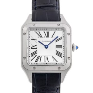 カルティエ - サントス デュモン SM | CARTIER | WSSA0086 | SS シルバー文字盤 クォーツ レザー
