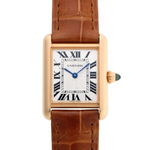 カルティエ - タンク ルイ カルティエ SM | CARTIER | WGTA0010 | PG シルバー文字盤 手巻き レザー