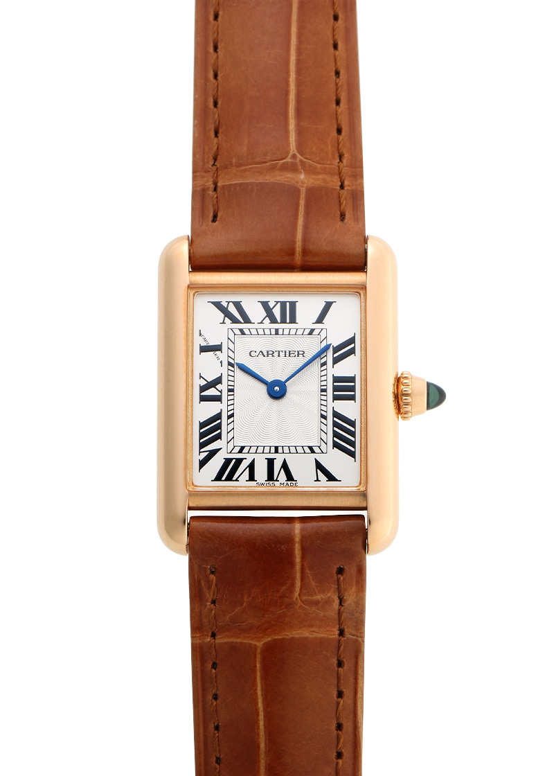 カルティエ - タンク ルイ カルティエ SM | CARTIER | WGTA0010 | PG シルバー文字盤 手巻き レザー