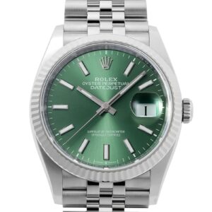 ロレックス - オイスター パーペチュアル デイトジャスト | ROLEX | 126234 | WG&SS ミントグリーン文字盤 自動巻き ブレスレット | 未使用品