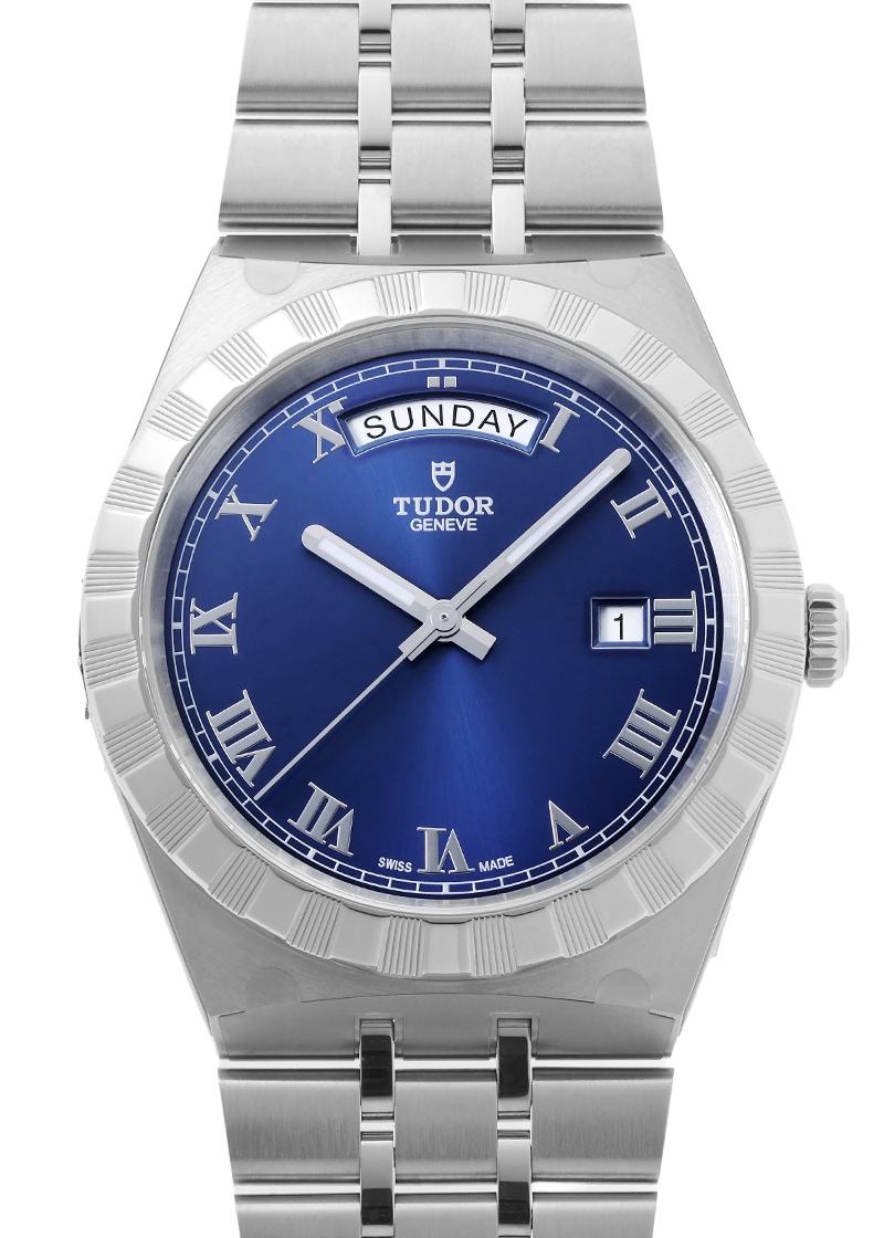 チューダー - ロイヤル デイデイト | TUDOR | M28600-0005 | SS ブルー文字盤 自動巻き ブレスレット