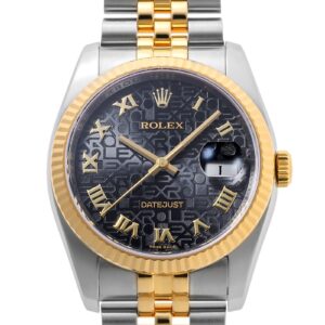 ロレックス - オイスター パーペチュアル デイトジャスト | ROLEX | 116233 | YG&SS ブラックコンピューター文字盤 自動巻き ブレスレット | 中古