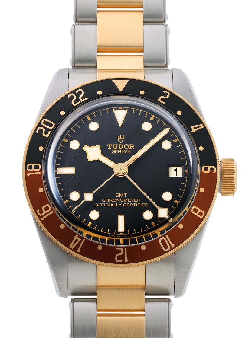 チューダー - ブラックベイ GMT | TUDOR | M79833MN-0001 | YG&SS 黒文字盤 自動巻き ブレスレット | 中古