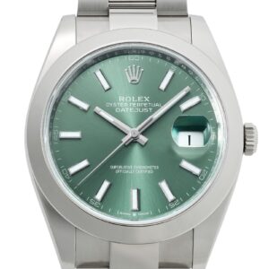 ロレックス - オイスターパーペチュアル デイトジャスト 41 | ROLEX | 126300 | SS ミントグリーン文字盤 自動巻き ブレスレット | 未使用品