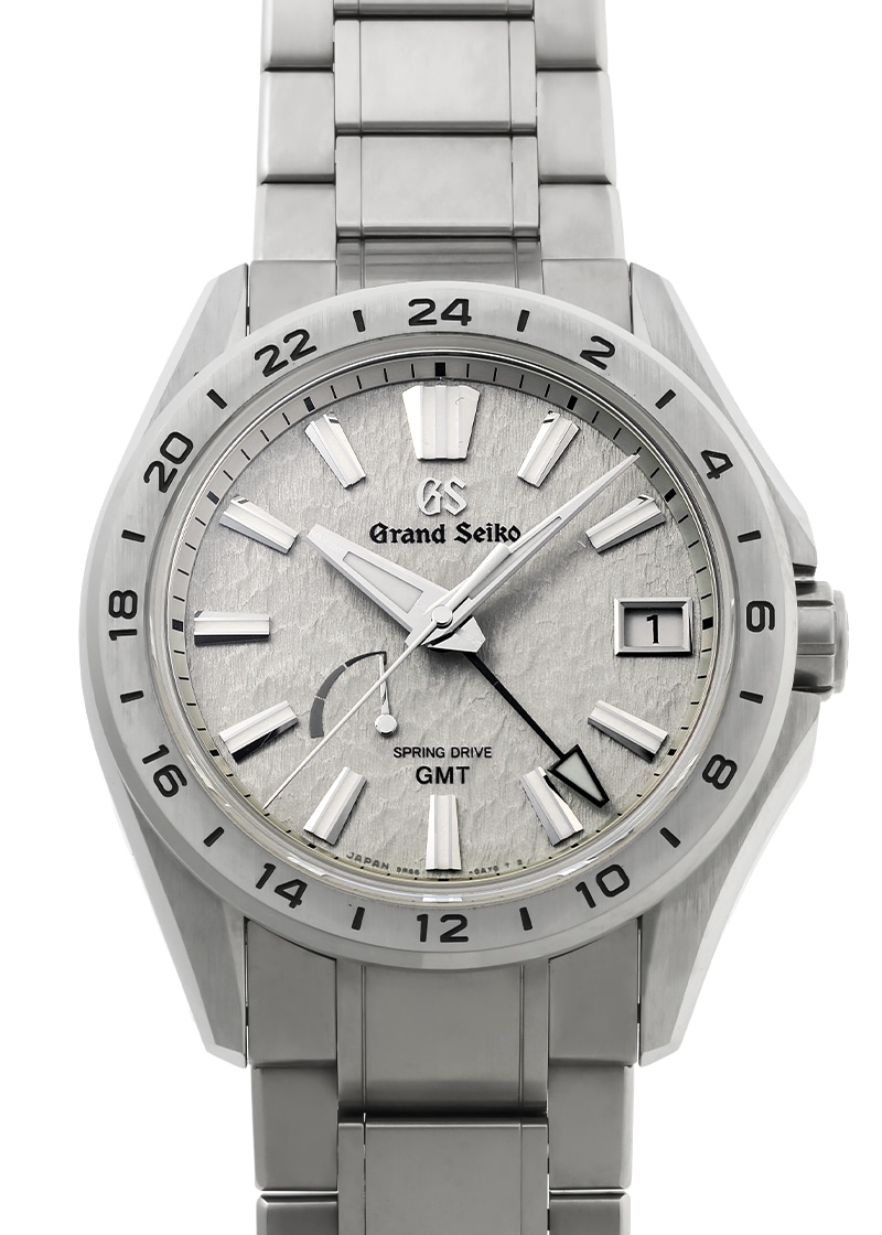 グランドセイコー - エボリューション 9 コレクション GMT 朝霧 | GRAND SEIKO | SBGE285(9R66-0BJ0) | TI シルバー文字盤 スプリングドライブ ブレスレット | 中古