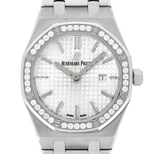 オーデマ ピゲ - レディース ロイヤルオーク ダイヤモンドベゼル | AUDEMARS PIGUET | 67651ST.ZZ.1261ST.01 | SS シルバー文字盤 クォーツ ブレスレット | 中古