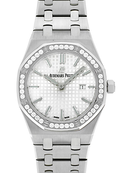 オーデマ ピゲ - レディース ロイヤルオーク ダイヤモンドベゼル | AUDEMARS PIGUET | 67651ST.ZZ.1261ST.01 | SS シルバー文字盤 クォーツ ブレスレット | 中古