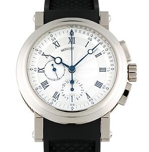 ブレゲ - マリーンII フライバッククロノグラフ | BREGUET | 5827BB/12/5ZU | WG シルバー文字盤 ラバー
