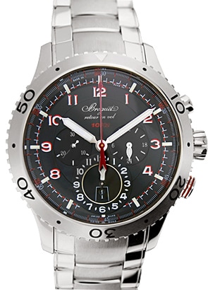 ブレゲ - タイプXXII(トゥエンティトゥ) クロノグラフ | BREGUET | 3880ST/H2/SX0 | SS 黒文字盤 自動巻き ブレスレット