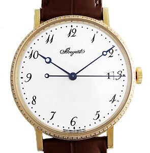 ブレゲ - クラシック シリシオン ベゼルダイヤモンド | BREGUET | 5178BA/29/9V6 D000 | YG 白エナメル文字盤 自動巻き レザー