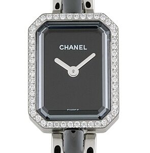 シャネル - レディース プルミエール ダイヤモンドベゼル | CHANEL | H2163 | SS 黒文字盤 クォーツ SS&黒セラミック ブレスレット