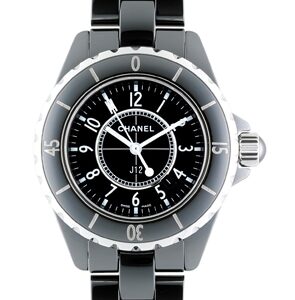 シャネル - レディース J12 | CHANEL | H0682 | 33mm 黒セラミック 黒文字盤 クォーツ ブレスレット