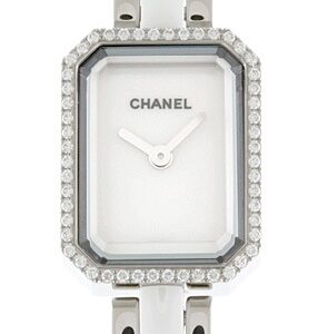 シャネル - レディース プルミエールダイヤモンドベゼル | CHANEL | H2132 | SS 白文字盤 クォーツ SS&白セラミックブレスレット