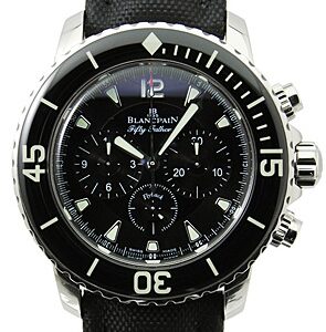 ブランパン - フィフティーファゾムス フライバッククロノグラフ | BLANCPAIN | 5085F-1130-52 | SS 黒文字盤 レザー