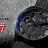 ゼニス - クロノマスター1969 トリビュート トゥ ザ・ローリングストーンズ | ZENITH | 96.2260.4061/21.R575 | DLC 黒文字盤 自動巻き レザー | 世界1000本限定 | 未使用品 |