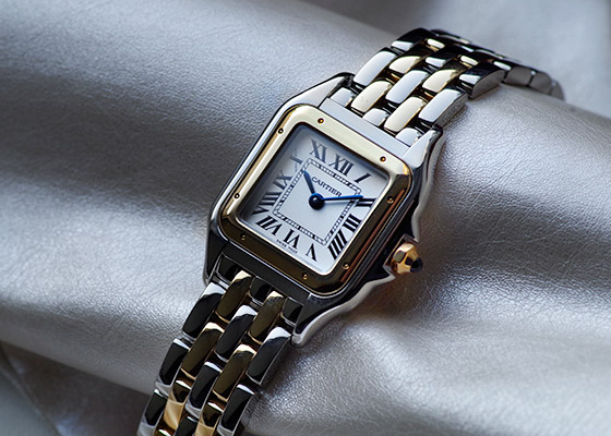 カルティエ - パンテール ドゥ カルティエ SM | CARTIER | W2PN0018 | YG/SS シルバー文字盤 クォーツ ブレスレット