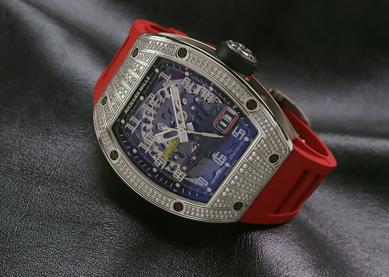 リシャールミル - オートマティック オーバーサイズデイト ダイヤモンド | RICHARD MILLE | RM029 | WG スケルトン文字盤 自動巻き ラバー | 中古 |
