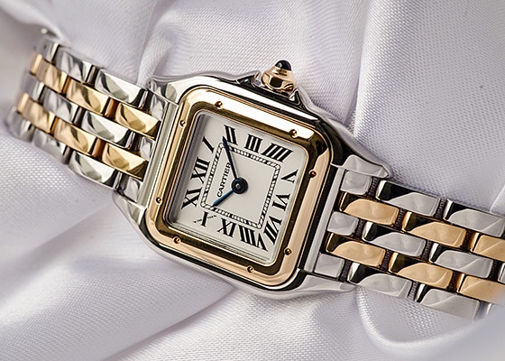 カルティエ - パンテール ドゥ カルティエ SM | CARTIER | W2PN0018 | YG/SS シルバー文字盤 クォーツ ブレスレット