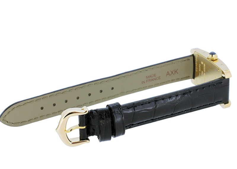 カルティエ - レディース タンクアメリカン | CARTIER | W2601556 | SM YG シルバー文字盤 クォーツ レザー | 中古 |