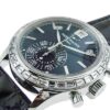 パテックフィリップ - アニュアルカレンダー クロノグラフ | PATEK PHILIPPE | 5961P-001 | PT ブルー文字盤 自動巻き レザー | 中古 |