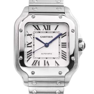カルティエ - サントス ドゥ カルティエ MM | CARTIER | WSSA0029 | SS シルバー文字盤 自動巻き ブレスレット | 未使用品