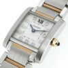 カルティエ - レディース タンク フランセーズ | CARTIER | WE110004 | SM PG&SS シルバー/11Pダイヤ文字盤 クォーツ ブレスレット