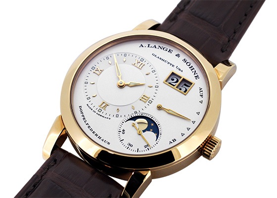 A.ランゲ&ゾーネ - ランゲ1 ムーンフェイズ | A.LANGE & SOHNE | 109.032(LS1094AD) | PG シルバー文字盤 手巻き レザー | 未使用品 |