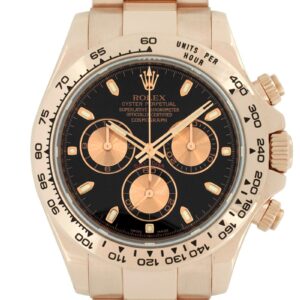 ロレックス - オイスター パーペチュアル コスモグラフ デイトナ | ROLEX | 116505 | RG 黒/ピンク文字盤 自動巻き ブレスレット | 中古