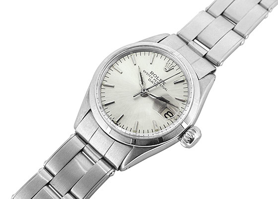 ロレックス - レディース オイスターパーペチュアル デイト | ROLEX | 6519 | SS シルバー文字盤 自動巻き ブレスレット | 1957年製 | ヴィンテージ