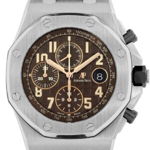 オーデマピゲ - ロイヤルオーク オフショア クロノグラフ | AUDEMARS PIGUET | 26470ST.OO.A820CR.01 | SS ブラウン文字盤 自動巻き レザー | 中古