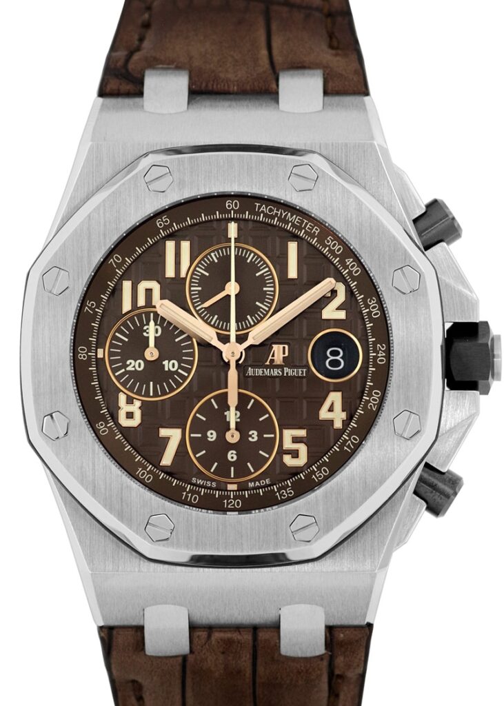 オーデマピゲ - ロイヤルオーク オフショア クロノグラフ | AUDEMARS PIGUET | 26470ST.OO.A820CR.01 | SS ブラウン文字盤 自動巻き レザー | 中古