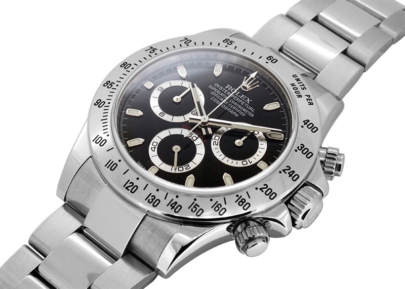 ロレックス - オイスター パーペチュアル コスモグラフ デイトナ | ROLEX | 116520 | SS 黒文字盤 自動巻き ブレスレット | 最終モデル 鏡面バックル | 中古 |