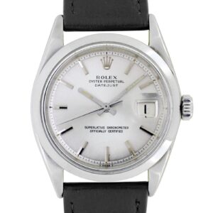 ロレックス - オイスターパーペチュアル デイトジャスト | ROLEX | 1600 | SS シルバー文字盤 自動巻き レザー | 1967年製 | ヴィンテージ | 中古 |