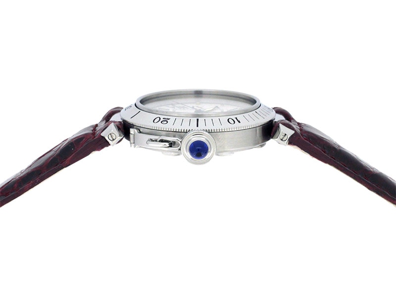 カルティエ - パシャダイバー | CARTIER | 35mm SS アイボリー文字盤 自動巻き レザー | 中古 |