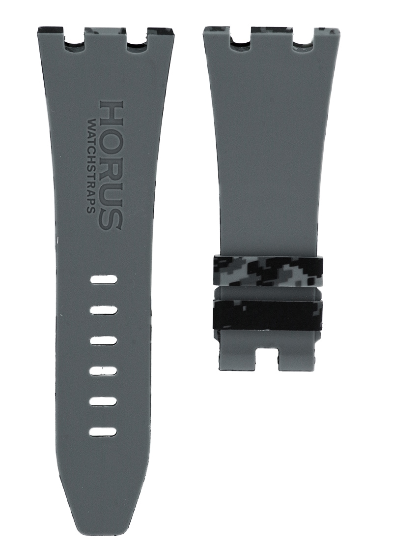 HORUS ラバーストラップ オーデマピゲ ロイヤルオークオフショア 42mm 26470用 ラバー グラファイトデジタルカモフラージュ 29-20mm