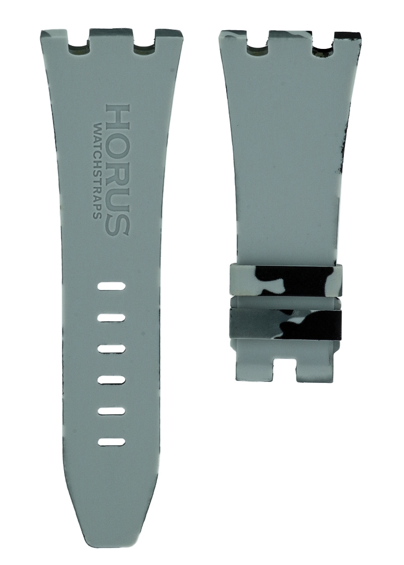 HORUS ラバーストラップ オーデマピゲ ロイヤルオークオフショア 42mm 26470用 ラバー スノーカモフラージュ 29-20mm