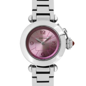 カルティエ - レディース ミスパシャ 1st アニバーサリーウォッチ | CARTIER | W3140023 SS ピンク文字盤 クォーツ ブレスレット | 中古