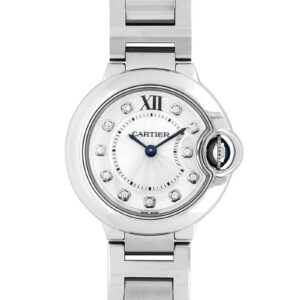 カルティエ - レディース バロンブルー | CARTIER | WE902073 | SM SS シルバー文字盤/11Pダイヤモンド クォーツ ブレスレット | 未使用品 |
