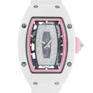 リシャールミル - レディース オートマティック JAPAN PINK | RICHARD MILLE | RM07-01 | ATZ/WG スケルトン文字盤 自動巻き ラバー | 日本限定40本 | 中古 |