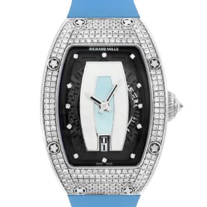 リシャールミル - レディース オートマティック ケースダイヤモンド | RICHARD MILLE | RM007 | WG シェル文字盤 自動巻き ラバー | 中古 |